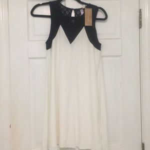 White and black dress from Francesca’s.